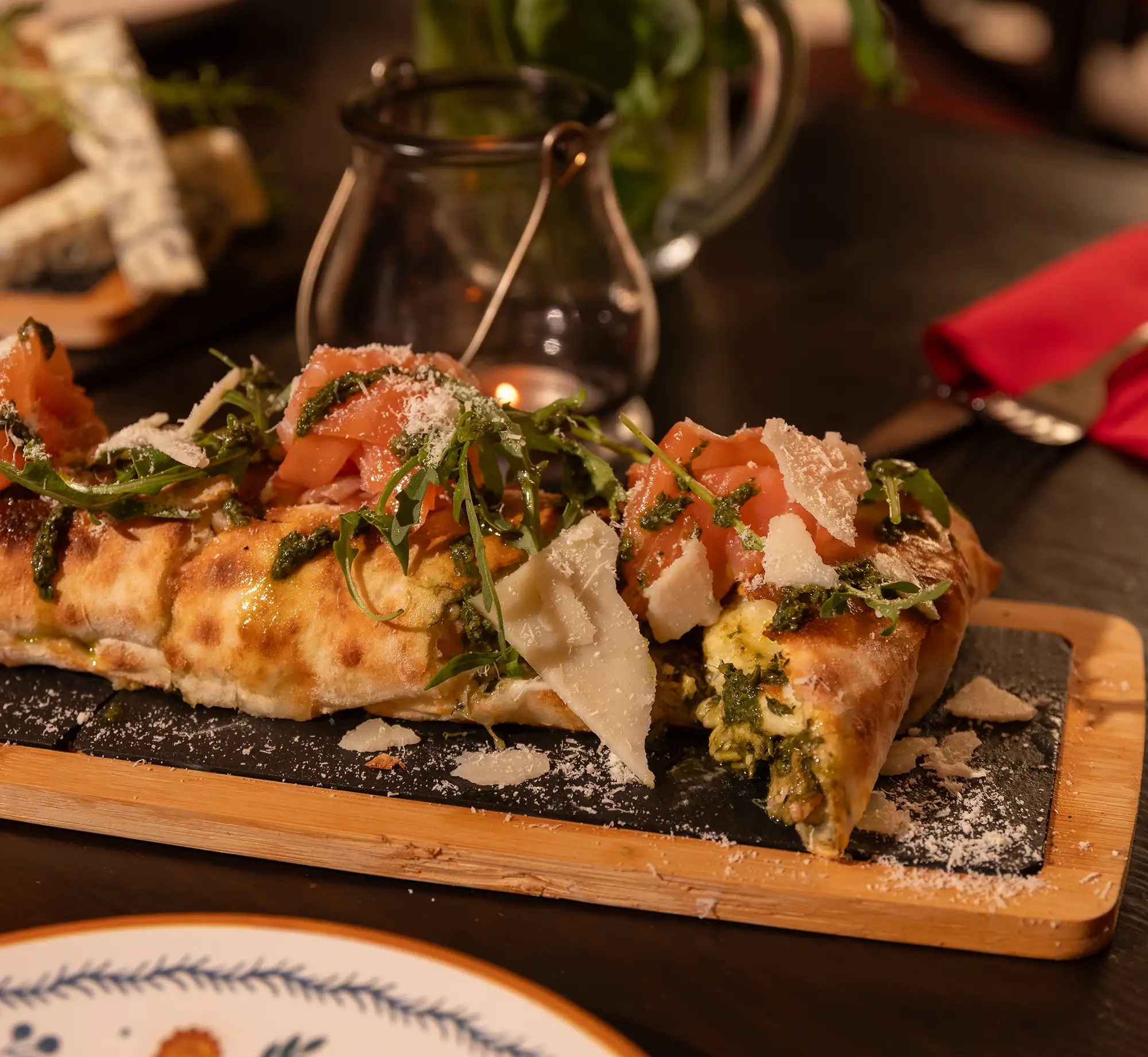 baguette saumon basilic